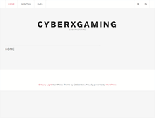 Tablet Screenshot of cyberxgaming.com